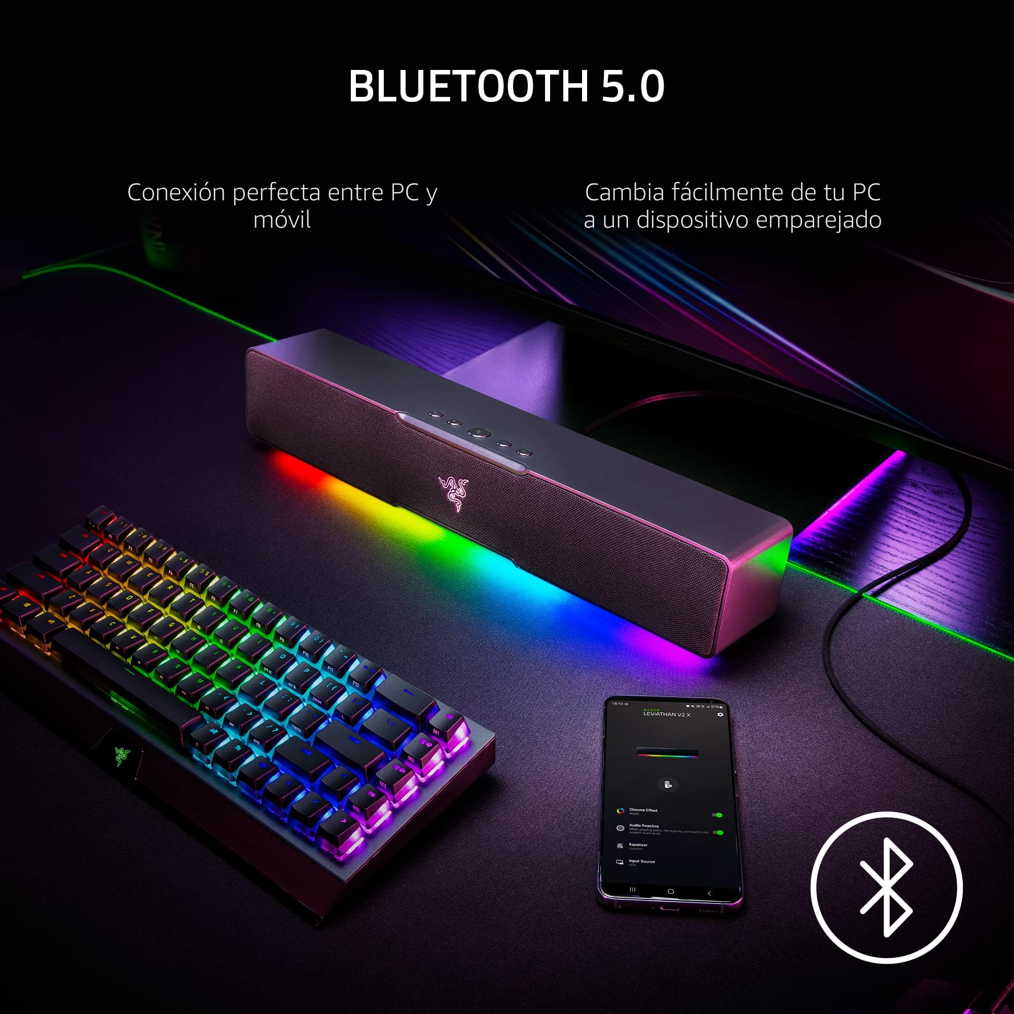 Amazon.com: Razer Leviathan V2 X - Barra de sonido para PC con